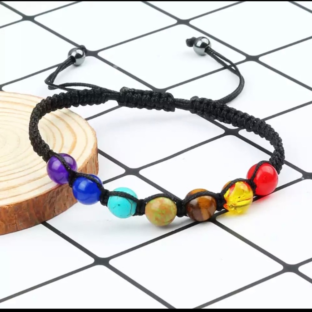 3/$25 7 Chakra Healing Beaded Bracelet